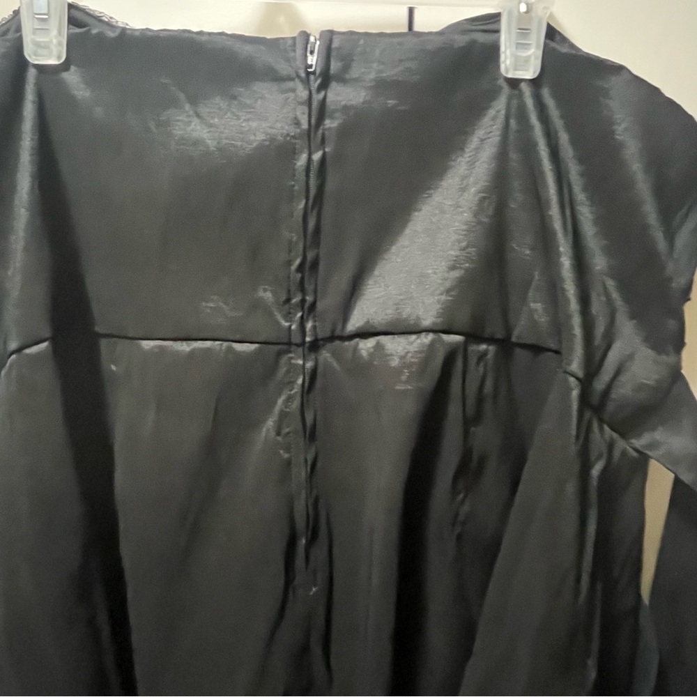 Torrid Black and Silver Sequin Strapless A-Line Dress - Picture 7 of 10